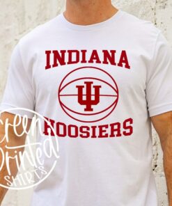 Indiana Hoosier Basketball T-Shirt, Tailgate Party Fan Sweatshirt, IU Basketball Pillow, Graphic Screen print Shirt
