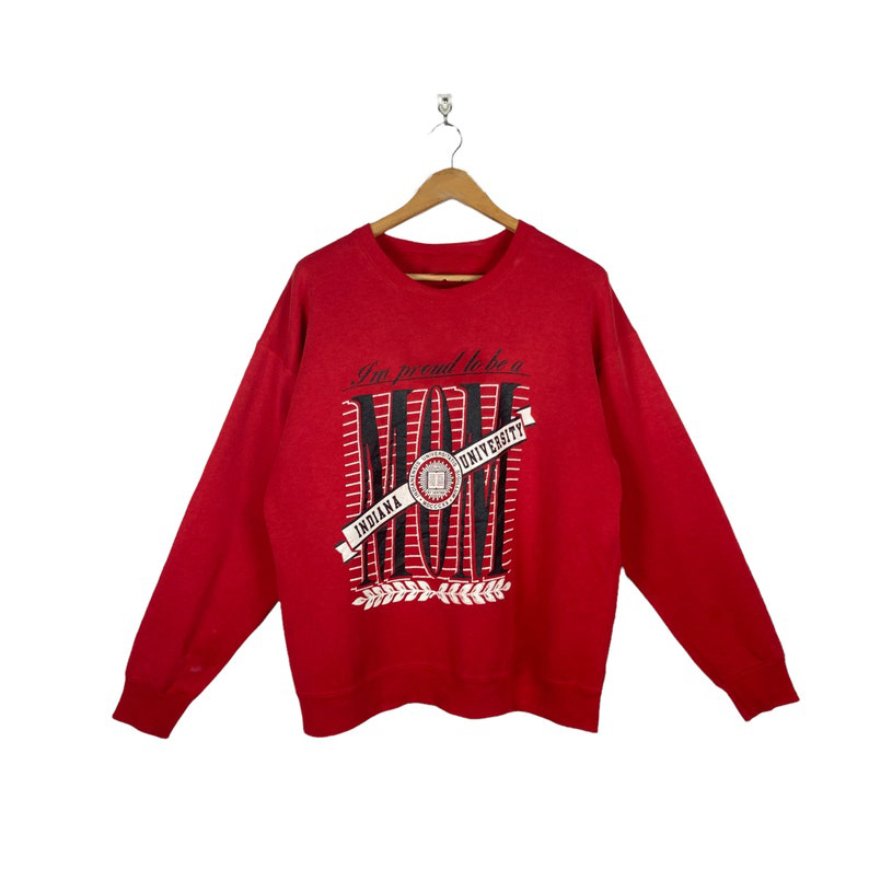 Indiana University Sweatshirt X-Large Vintage 90s Jansport IU Indiana University MOM Pullover Crewneck