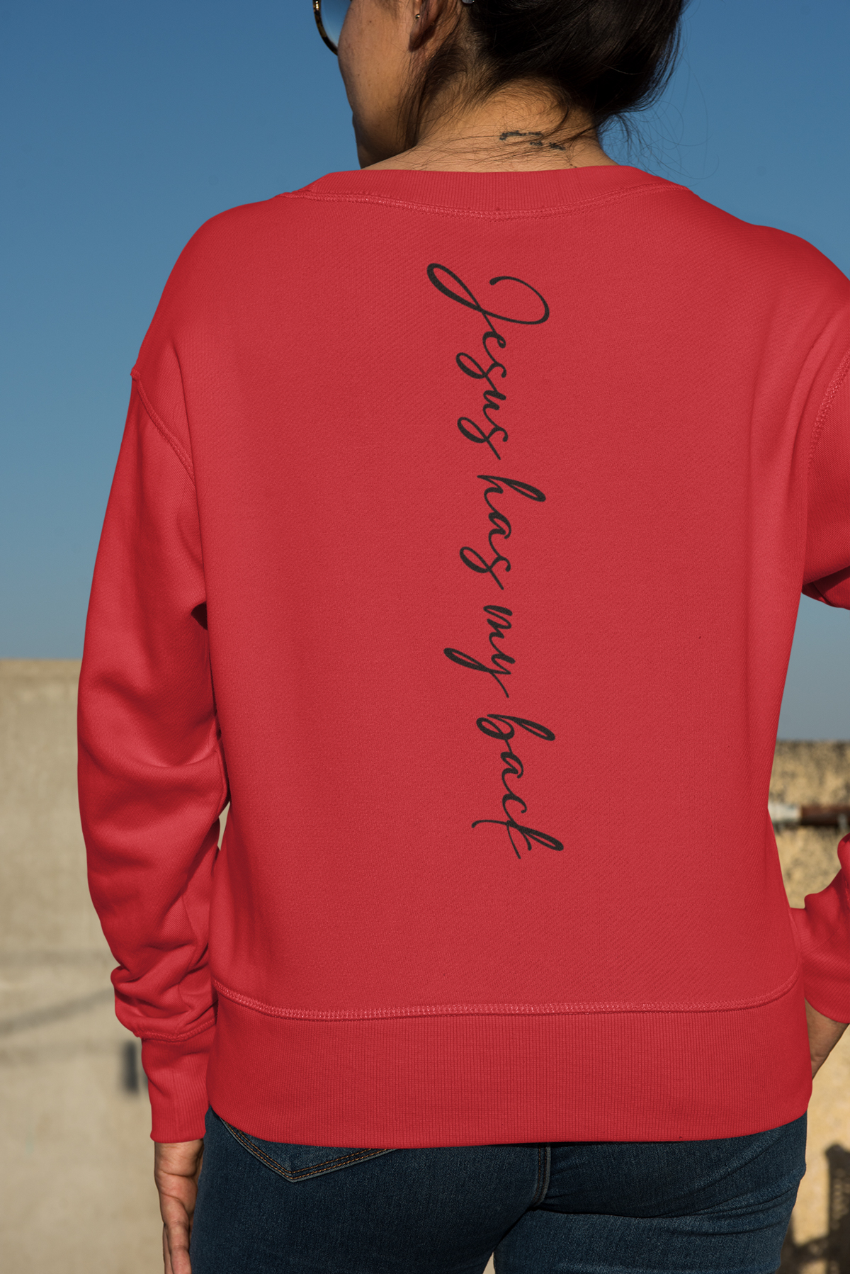 Jesus Has My Back T Shirt Sweatshirt