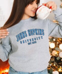 Johns Hopkins University Sweatshirt, Johns Hopkins University Sweatshirt, College Sweatshirt, University Shirt, Colege Shirt,College Student