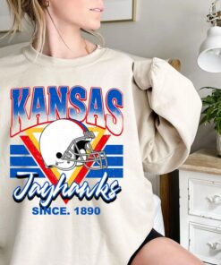 KANSAS Crewneck Sweatshirt, Vintage KANSAS Football Sweatshirt, Football Fan Shirt, University Football Fan Shirt