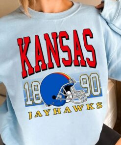 KANSAS Football Crewneck Sweatshirt, KANSAS Football Sweatshirt, Football Fan Shirt, University Football Fan Shirt
