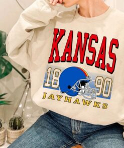 KANSAS Football Crewneck Sweatshirt, KANSAS Football Sweatshirt, Football Fan Shirt, University Football Fan Shirt