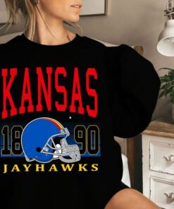 KANSAS Football Crewneck Sweatshirt, KANSAS Football Sweatshirt, Football Fan Shirt, University Football Fan Shirt