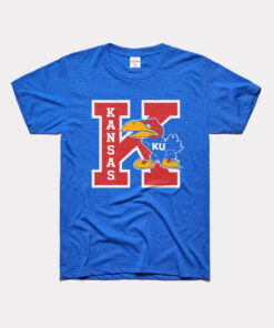 Kansas Jayhawks Block K Warhawk Tee Gifts for Fans