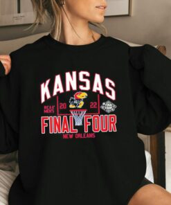 Kansas Jayhawks Blue 84 Youth 2022 NCAA March Madness Final Four Shirt