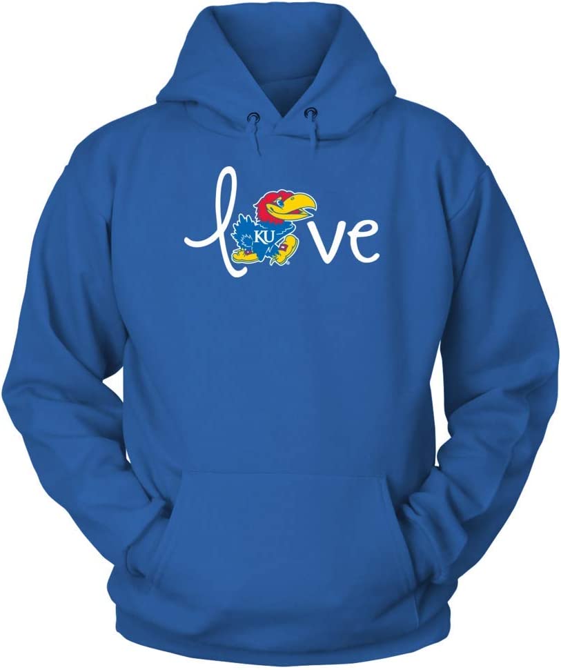 Kansas Jayhawks Hoodie, Love Kansas Gifts for Fans