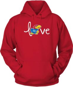 Kansas Jayhawks Hoodie, Love Kansas Gifts for Fans
