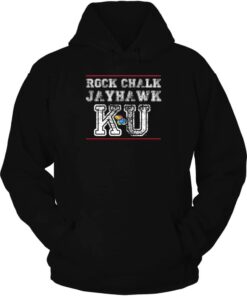 Kansas Jayhawks Hoodie, Rock Chalk Jayhawk Ku Gifts for Fans