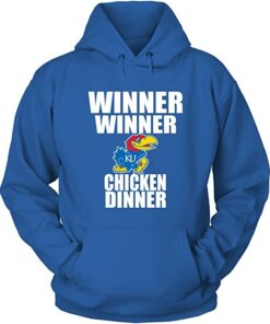 Kansas Jayhawks Hoodie, Winner Winner Chicken Dinner, Ku Gifts for Fans