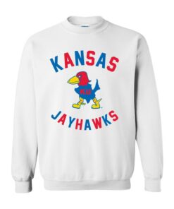 Kansas Jayhawks Retro Print Graphic Sweatshirt, Women's Kansas Sweatshirt, Jayhawks Apparel