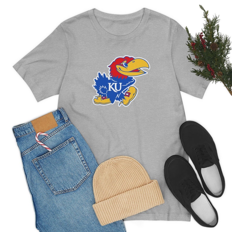 Kansas Jayhawks Shirt Bella Canvas- Super Soft Tee Rock Chalk Jayhawk