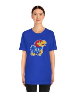 Kansas Jayhawks Shirt Bella Canvas- Super Soft Tee Rock Chalk Jayhawk