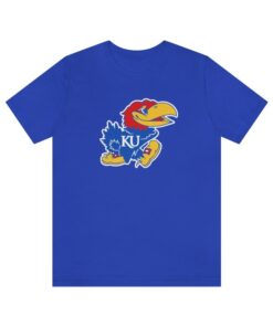 Kansas Jayhawks Shirt Bella Canvas- Super Soft Tee Rock Chalk Jayhawk