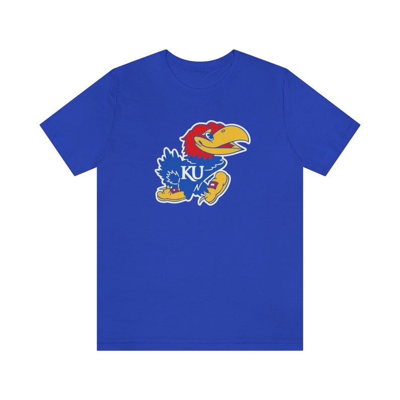 Kansas Jayhawks Shirt Bella Canvas- Super Soft Tee Rock Chalk Jayhawk