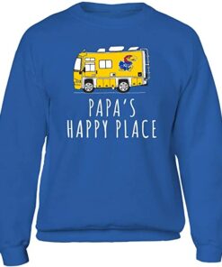 Kansas Jayhawks Shirt, Camping Papa's Happy Place Team