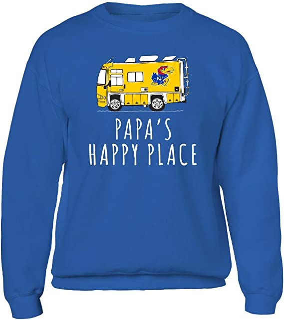 Kansas Jayhawks Shirt, Camping Papa's Happy Place Team