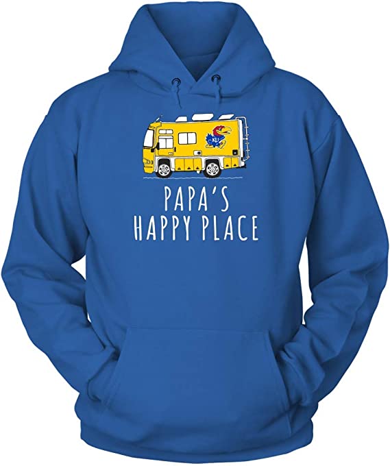 Kansas Jayhawks Shirt, Camping Papa's Happy Place Team