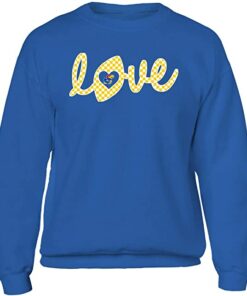 Kansas Jayhawks Shirt, Football Love Lowercase Checkered Pattern