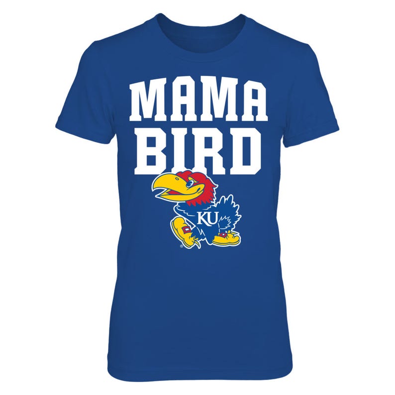 Kansas Jayhawks Shirt For Women, Mama Bird Women's Shirt, Kansas Apparel