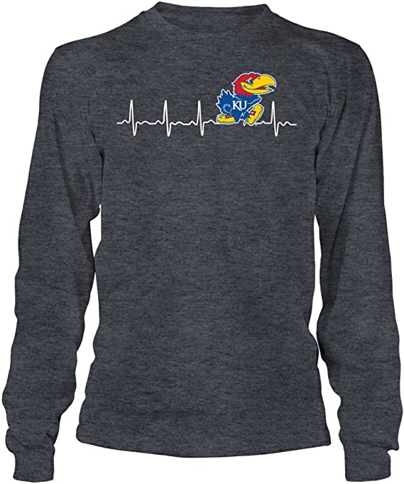 Kansas Jayhawks Shirt, Heartbeat Longsleeve