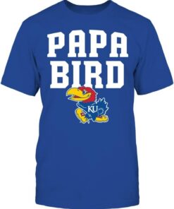 Kansas Jayhawks Shirt, Papa Bird Gifts for Fans