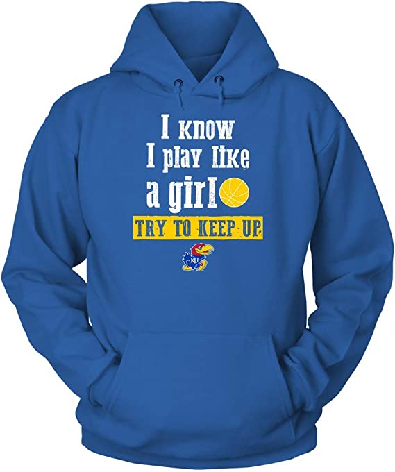 Kansas Jayhawks Shirt, Play Like A Girl Basketball Team