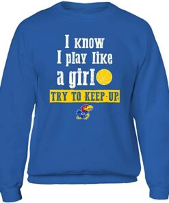 Kansas Jayhawks Shirt, Play Like A Girl Basketball Team