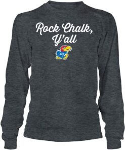 Kansas Jayhawks Shirt, Rock Chalk Y'all Gifts for Fans