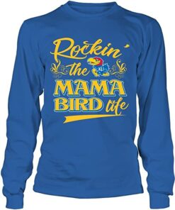 Kansas Jayhawks Shirt, Rockin' The Mom Life Gifts for Fans