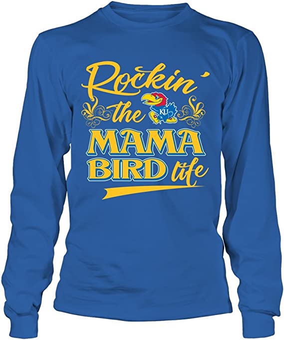 Kansas Jayhawks Shirt, Rockin' The Mom Life Gifts for Fans