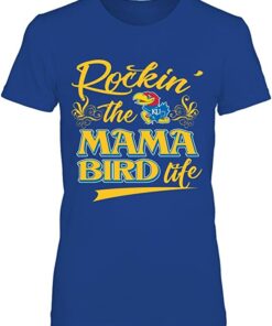 Kansas Jayhawks Shirt, Rockin' The Mom Life Gifts for Fans