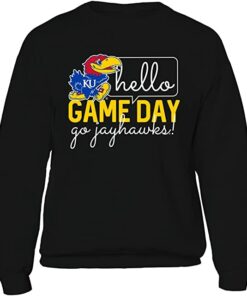 Kansas Jayhawks Sweatshirt, Hello Game Day, University of