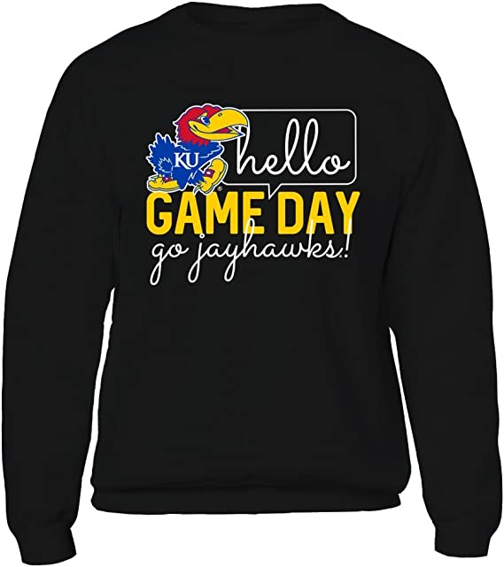 Kansas Jayhawks Sweatshirt, Hello Game Day, University of