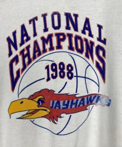 Kansas Jayhawks Sweatshirt Large Vintage 80s Kansas Jayhawks National Champion 1988 Baseball University of Kansas Pullover Crewneck Sweatshirt