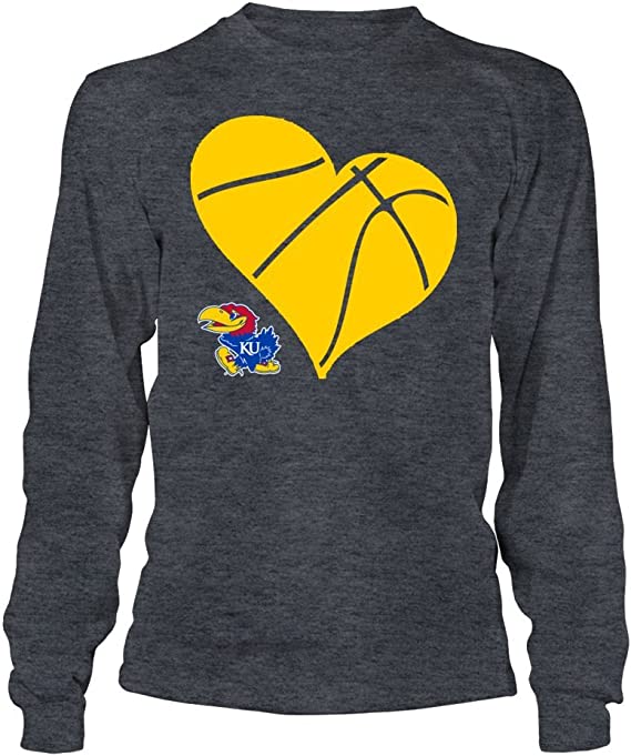 Kansas Jayhawks Tank Top, Ku Basketball Heart Gifts for Fans