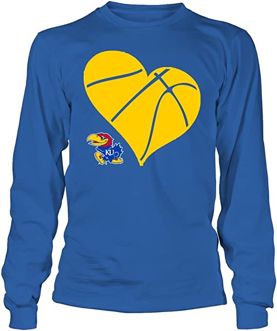 Kansas Jayhawks Tank Top, Ku Basketball Heart Gifts for Fans