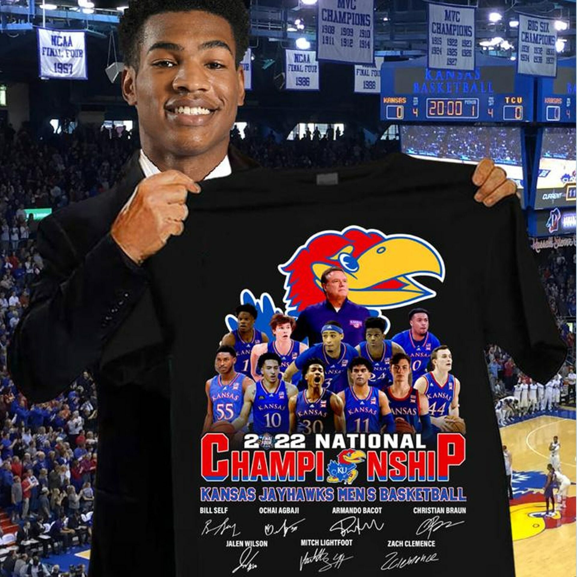 Kansas Men Basketball National Champion 2022 Jayhawks Shirt