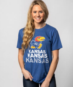 Kansas Stacked Tee Gifts for Fans