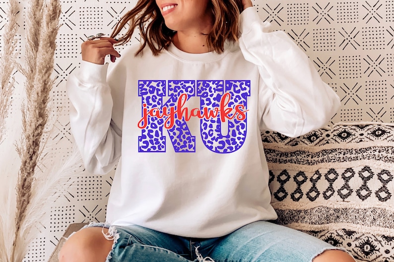 Kansas Sweatshirt, Gifts for Mom, Girlfriend, Wife, Football, Basketball Sweatshirt