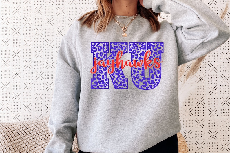 Kansas Sweatshirt, Gifts for Mom, Girlfriend, Wife, Football, Basketball Sweatshirt