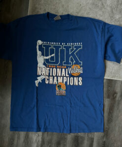 Kentucky Wildcats Vintage Single Stitch Shirt Adult Large 1996 NCAA Champs