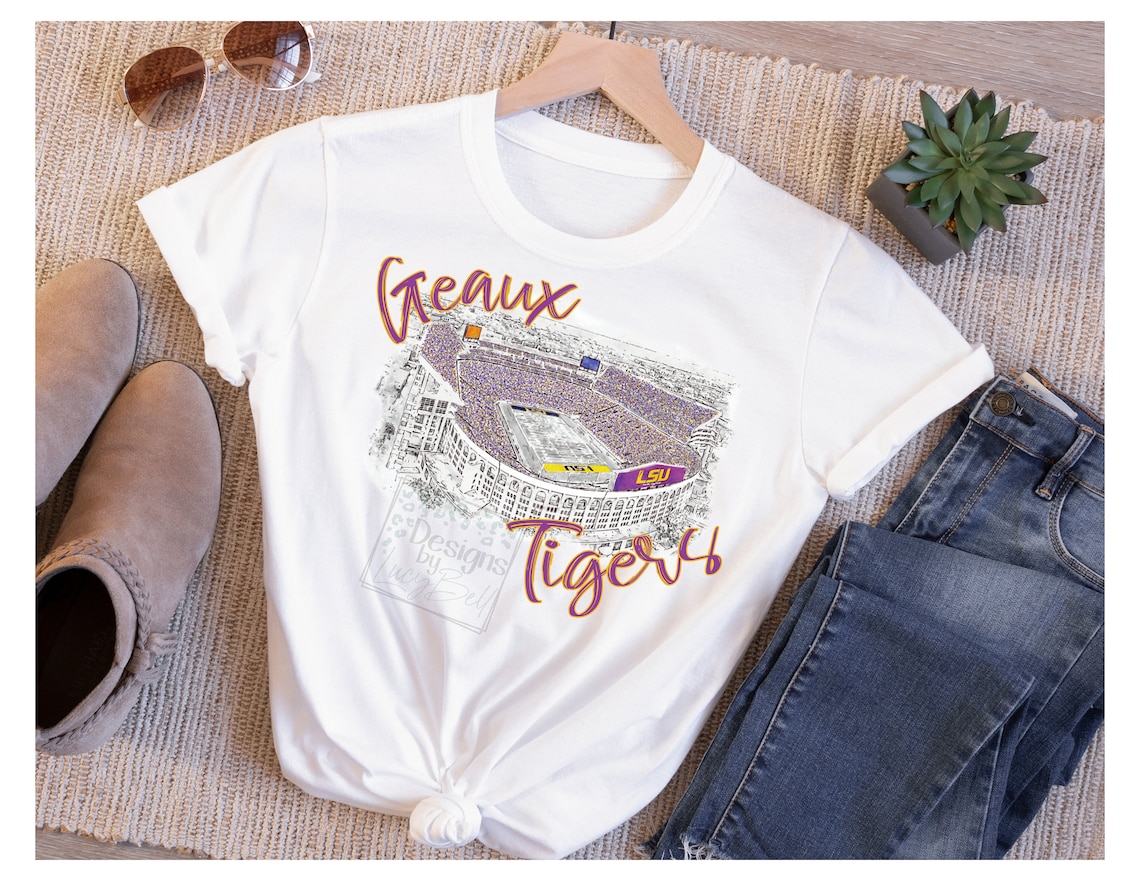 LSU Geaux Tigers Football Tiger Stadium Sublimation Shirt