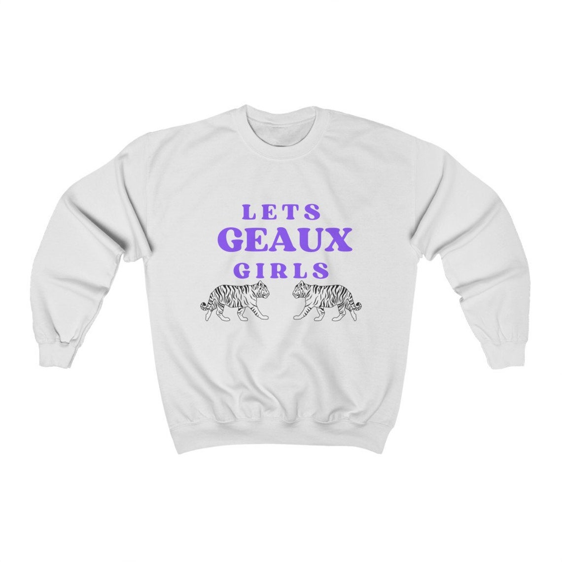 LSU Let's Geaux Girls Crewneck Sweatshirt