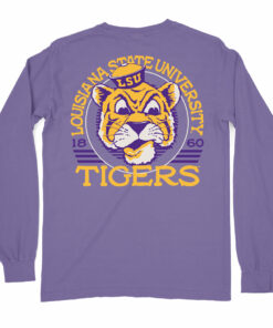 LSU Tigers Beanie Mike Circle Arc Garment Dyed Long Sleeve