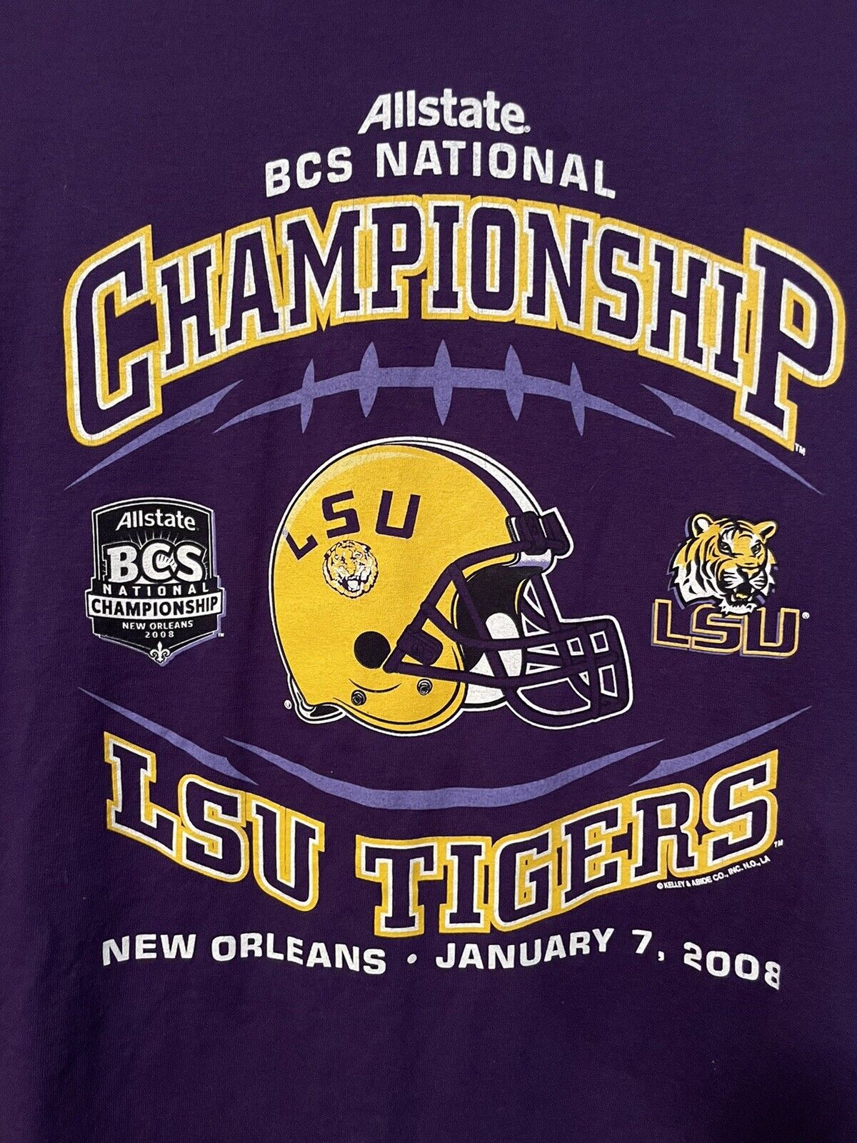 LSU Tigers Football BCS National Championship New Orleans t-shirt