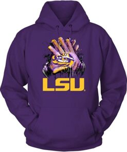 LSU Tigers Hoodie - LSU Tiger Hand- Limited Edition