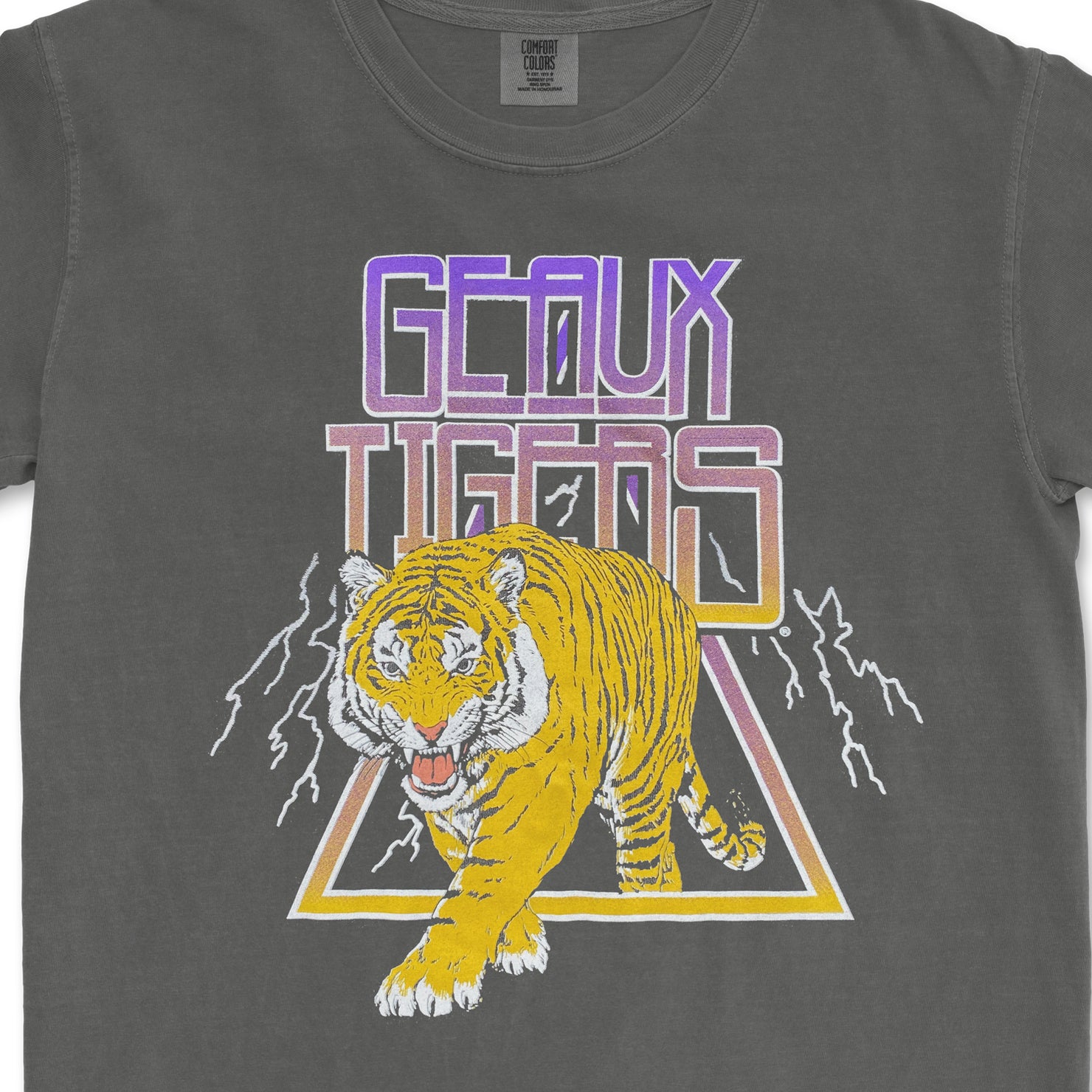 LSU Tigers Mike The Tiger Rock Garment Dyed T-Shirt