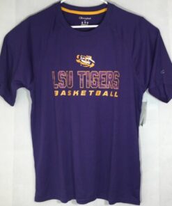 LSU Tigers Purple Basketball Champion NCAA Jersey Performance Shirt