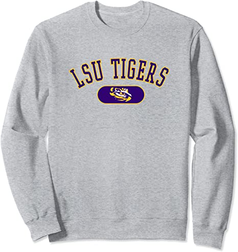 LSU Tigers Varsity Heather Gray Officially Licensed Sweatshirt